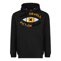 Black make orwell fiction again Heavyweight Hoodie - artisFamous