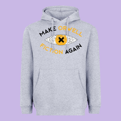 Make Orwell Fiction Again Heavyweight Hoodie Designed By Artisfamous