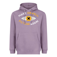 Lavender make orwell fiction again Heavyweight Hoodie - artisFamous
