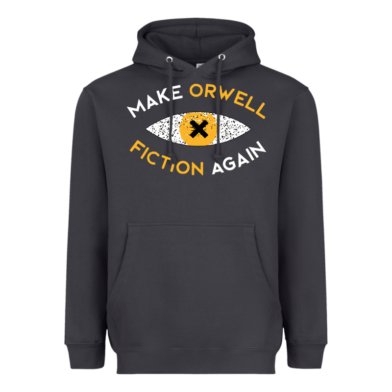 Make Orwell Fiction Again Heavyweight Hoodie by artisFamous | Teevron