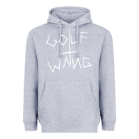 Heather Grey golf wang burgundy Heavyweight Hoodie - artisFamous