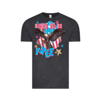 Vintage Black Born to be free Vintage Tee - FaDigitalArtStudio