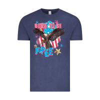 Vintage Denim Born to be free Vintage Tee - FaDigitalArtStudio