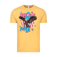 Vintage Mustard Born to be free Vintage Tee - FaDigitalArtStudio