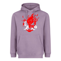 Lavender cyberpunk 2077 Heavyweight Hoodie - artisFamous