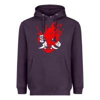 Plum cyberpunk 2077 Heavyweight Hoodie - artisFamous