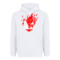 White cyberpunk 2077 Heavyweight Hoodie - artisFamous