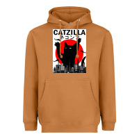 Meerkat vintage catzilla japanese sunset style Heavyweight Hoodie - artisFamous
