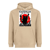 Mushroom vintage catzilla japanese sunset style Heavyweight Hoodie - artisFamous