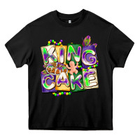 Black king cake mardi gras Heavy Core Tee - CowGirlArtShop