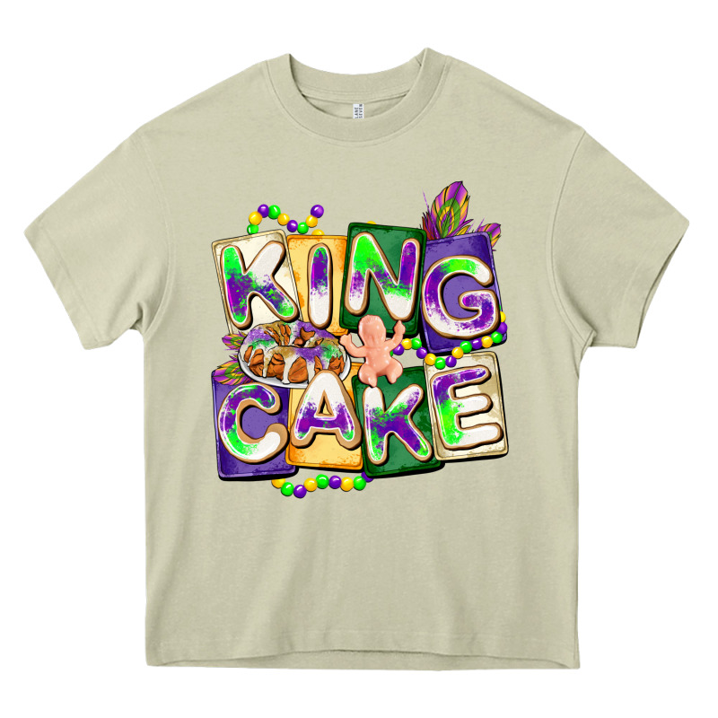 King Cake Mardi Gras Heavy Core Tee by CowGirlArtShop | Teevron