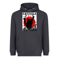 Smoke vintage catzilla japanese sunset style Heavyweight Hoodie - artisFamous