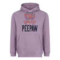 Lavender Officially The World's Coolest Peepaw | Mens Gift Heavyweight Hoodie - artisFamous