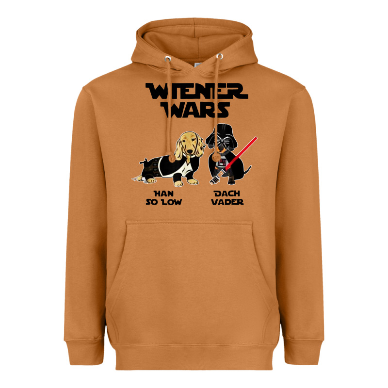 Wiener Wars Funny Dachshund Heavyweight Hoodie by artisFamous | Teevron