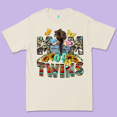 Mom Of Twins Mother's Day Premium Tee Designed By Cowgirlartshop