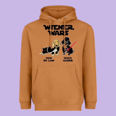 Wiener Wars Funny Dachshund Heavyweight Hoodie Designed By Artisfamous