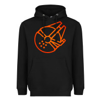 Black millennium falcon Heavyweight Hoodie - artisFamous