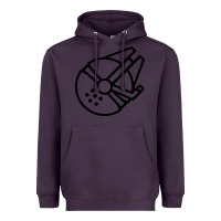 Plum millennium falcon Heavyweight Hoodie - artisFamous