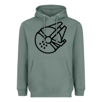 Sage millennium falcon Heavyweight Hoodie - artisFamous