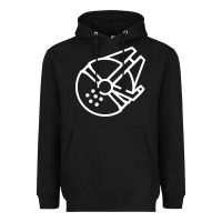 Black millennium falcon Heavyweight Hoodie - artisFamous