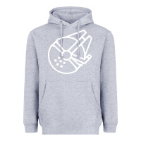 Heather Grey millennium falcon Heavyweight Hoodie - artisFamous