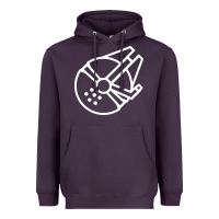 Plum millennium falcon Heavyweight Hoodie - artisFamous