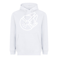 White millennium falcon Heavyweight Hoodie - artisFamous