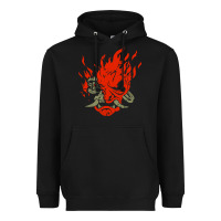 Black punk samurai Heavyweight Hoodie - artisFamous