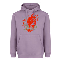 Lavender punk samurai Heavyweight Hoodie - artisFamous