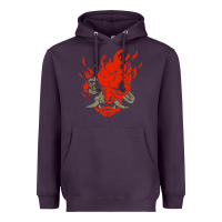 Plum punk samurai Heavyweight Hoodie - artisFamous