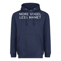 Navy more vogel less mamet Heavyweight Hoodie - artisFamous
