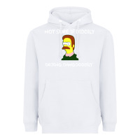 White ned flanders Heavyweight Hoodie - artisFamous