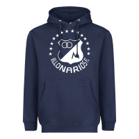 Navy millonarios futbol Heavyweight Hoodie - artisFamous