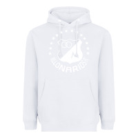White millonarios futbol Heavyweight Hoodie - artisFamous