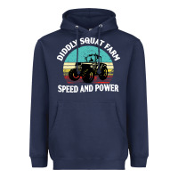 Navy diddly squat farm speed and power Heavyweight Hoodie - artisFamous