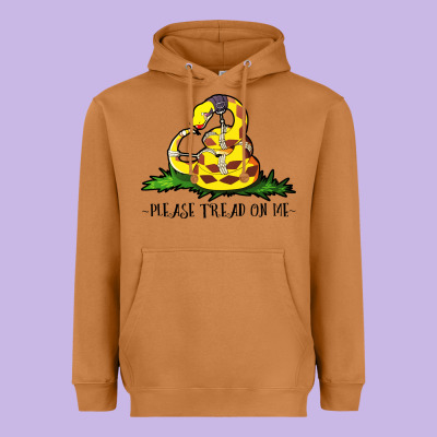 Please Tread On Me Heavyweight Hoodie Designed By Artisfamous