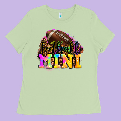 Football Mini Ladies Tee Designed By Oliviacreatesart