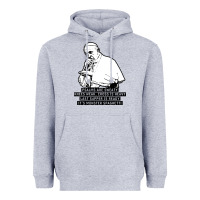 Heather Grey pope mc Heavyweight Hoodie - artisFamous