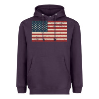 Plum american flag Heavyweight Hoodie - artisFamous