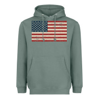 Sage american flag Heavyweight Hoodie - artisFamous