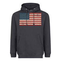 Smoke american flag Heavyweight Hoodie - artisFamous