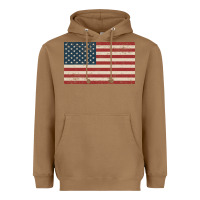 Toasted Coconut american flag Heavyweight Hoodie - artisFamous