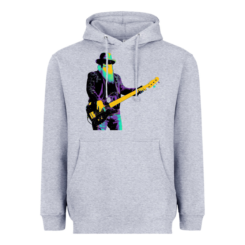 Legends Bassis Dusty Hill Heavyweight Hoodie by artisFamous | Teevron