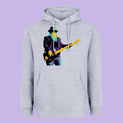Legends Bassis Dusty Hill Heavyweight Hoodie Designed By Artisfamous