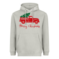 Moon Dust vintage red truck with christmas Heavyweight Hoodie - artisFamous