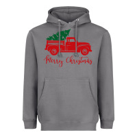 Storm vintage red truck with christmas Heavyweight Hoodie - artisFamous