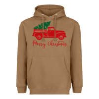 Toasted Coconut vintage red truck with christmas Heavyweight Hoodie - artisFamous