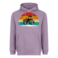 Lavender vintage tractor Heavyweight Hoodie - artisFamous