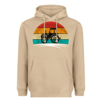 Mushroom vintage tractor Heavyweight Hoodie - artisFamous