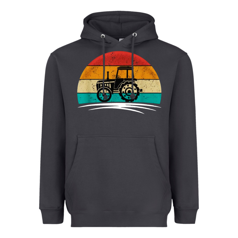 Vintage Tractor Heavyweight Hoodie by artisFamous | Teevron
